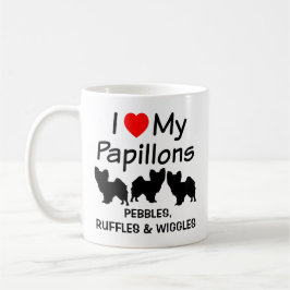 Taza Amo Mi Perro Papillon Mug