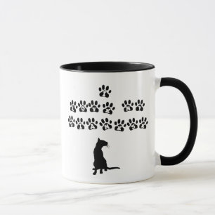 Taza Amo mi siamés--Texto negro
