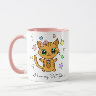 Taza Amo mi tazón de café con gato