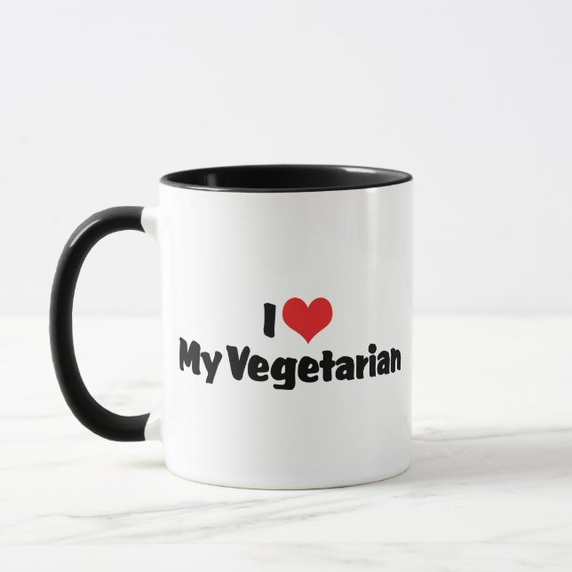 Taza Amo Mi Vegetario (Izquierda)