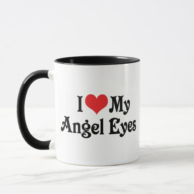 Taza Amo Mis Ojos de Ángel (Izquierda)