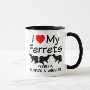 Taza Amo Mis TRES Ferretes