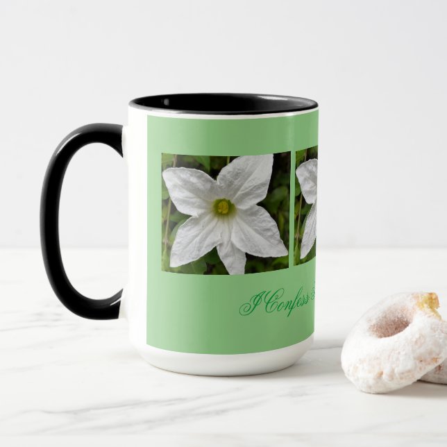 Taza Amo Mug Flores (Con donut)