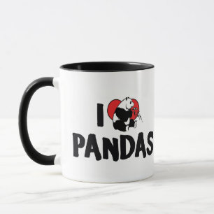 Taza Amo Pandas de Corazón - Amante de Pandas