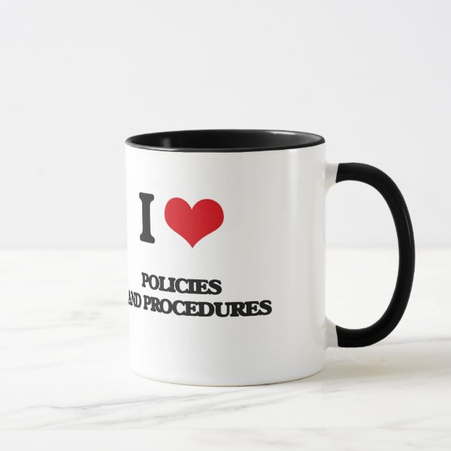 Taza Amo políticas y procedimientos (Derecha)