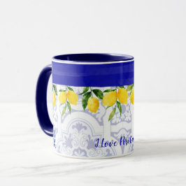 Taza Amo Positano Mug Lemons Tile Amalfi Costa 2