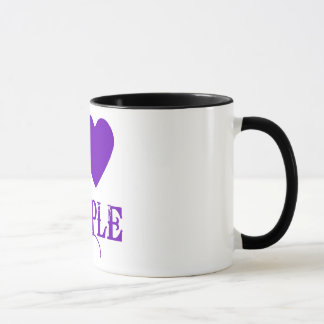 Taza Amo púrpura con Purple Heart