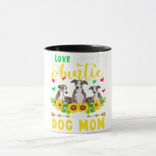 Taza Amo Ser Una Tía Perro Mamá Whippet Lover
