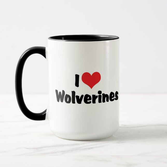 Taza Amo Wolverines de Corazón (Izquierda)