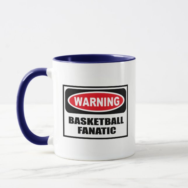Taza amonestadora del FANÁTICO del BALONCESTO (Izquierda)