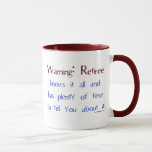 Taza amonestadora del jubilado