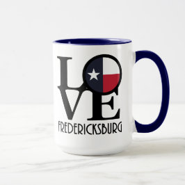 Taza AMOR a Fredricksburg Texas 15oz