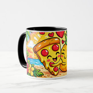 Taza Amor a Primera Rebanada - La Pizza Conoce a la Piñ