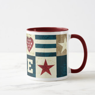 Taza Amor América patriótica