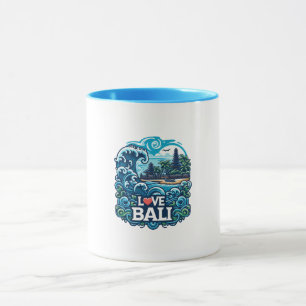Taza Amor azul y verde Bali Mug