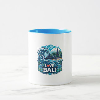 Taza Amor azul y verde Bali Mug