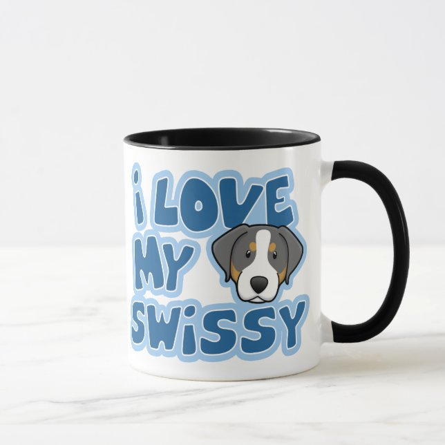 Taza Amor de Kawaii I mi Swissy (Derecha)