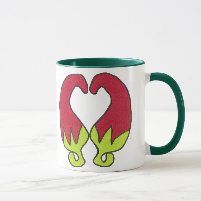 Taza Amor de la pimienta de chile (Derecha)