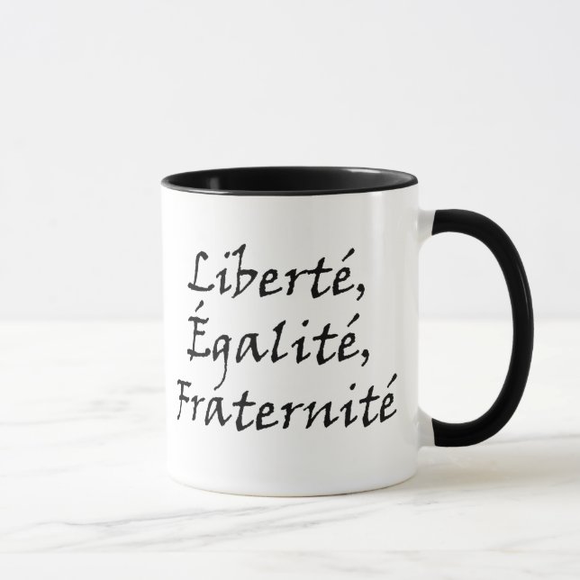 Taza Amor de Les Misérables: Liberté, Égalité, (Derecha)