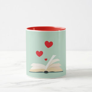 TAZA ***AMOR DE LIBRO O MUCHO DE LIBRARIO***