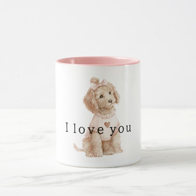 Taza Amor de Perro de Crema Dulce (Centro)