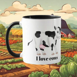 Taza Amor de vaca mate añadir nombre