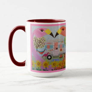 Taza Amor del flamenco en el arte popular del remolque