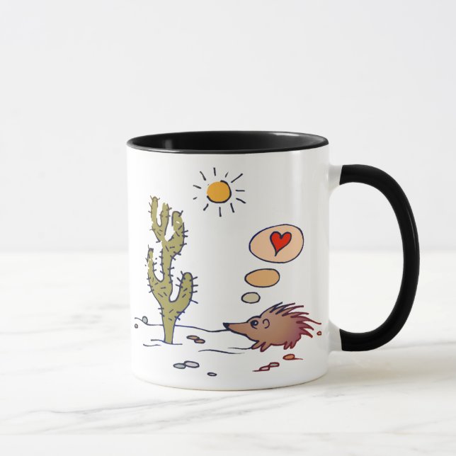 Taza Amor del puerco espín (Derecha)