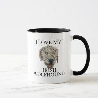 Taza ¡Amor del Wolfhound irlandés!