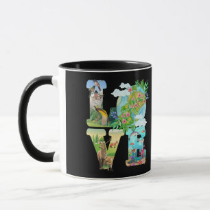 Taza Amor Día Mundial de la Tierra 2022 Planeta Medio A