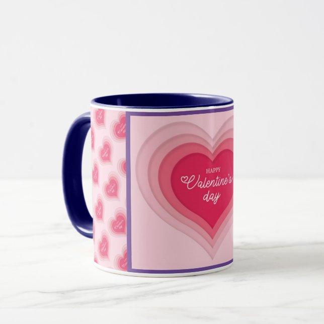 Taza Amor Elegante Moderno Popular Mejor Corazón (Anverso izquierdo)