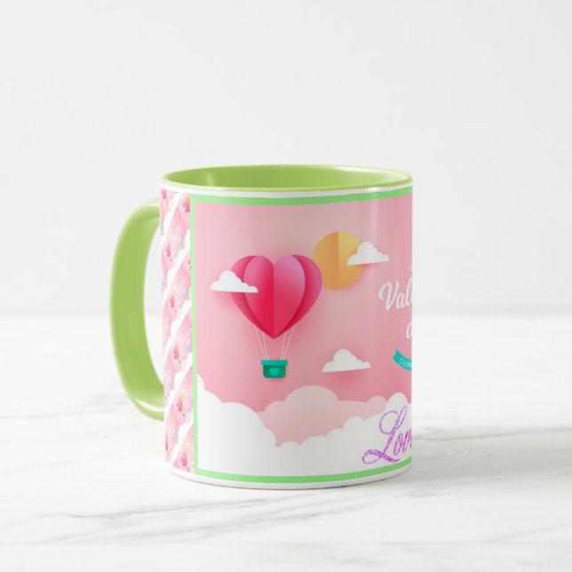 Taza Amor Elegante Moderno Popular Mejor Corazón (Anverso izquierdo)