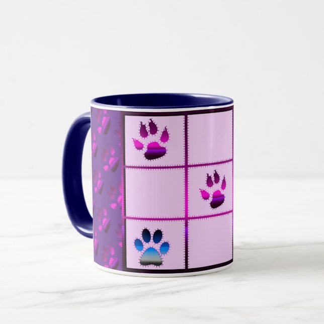 Taza Amor Elegante Moderno Popular Mejor Corazón (Anverso izquierdo)