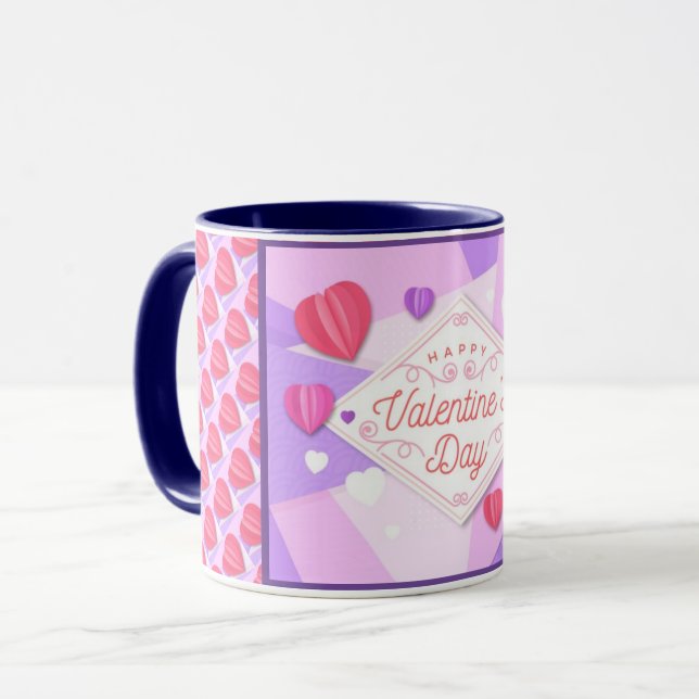 Taza Amor Elegante Moderno Popular Mejor Corazón (Anverso izquierdo)
