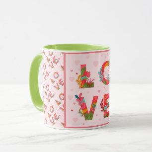 Taza Amor Elegante Moderno Popular Mejor Corazón