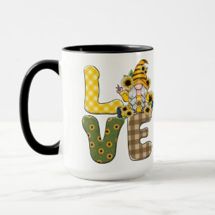 Taza "AMOR" en las capitales con Personalizado de Gnome