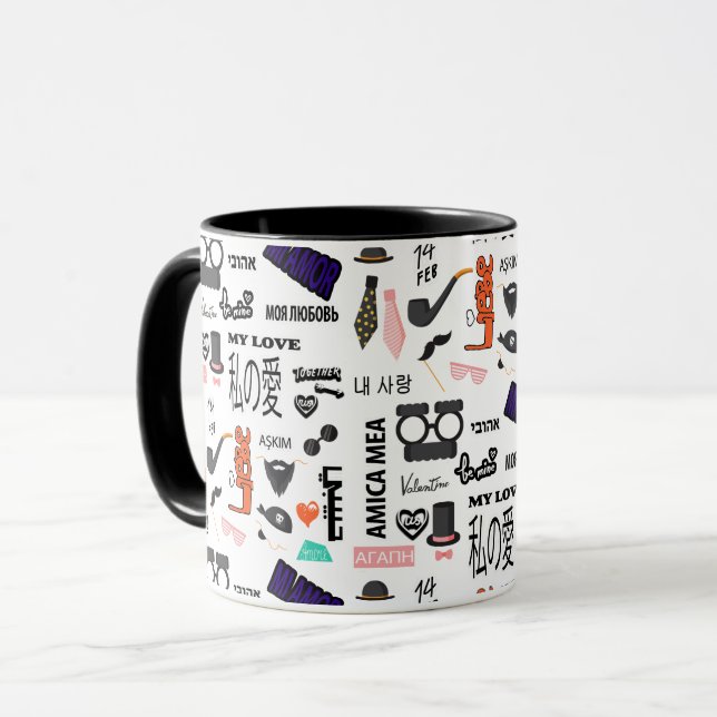 Taza Amor en todos los    idiomas (Anverso izquierdo)