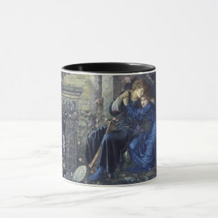 Taza Amor entre las ruinas (de Edward Burne-Jones)