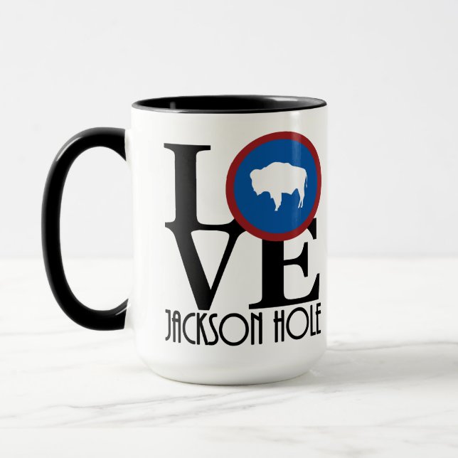 Taza AMOR Jackson Hole WY 15oz (Izquierda)