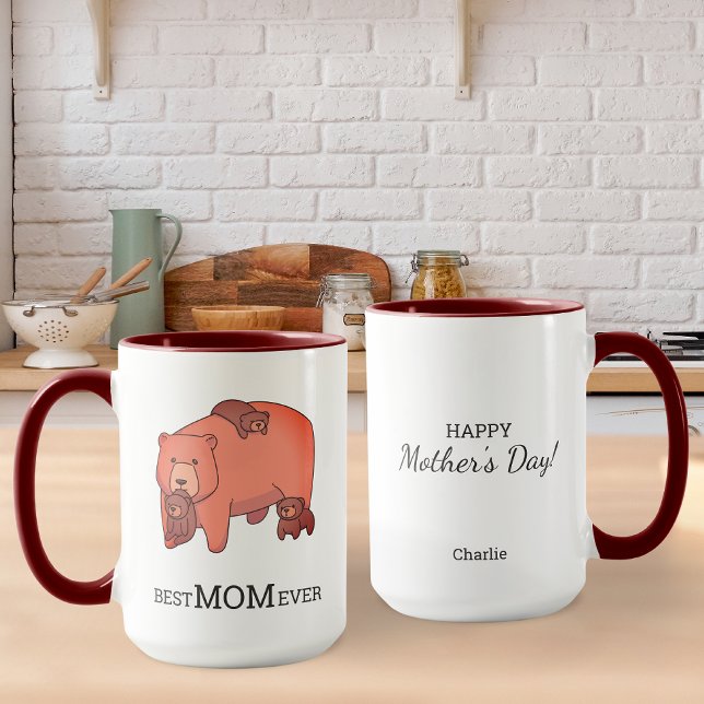 Taza Amor Mamá Oso Con Cubos De Oso Para Bebés Personal (Subido por el creador)