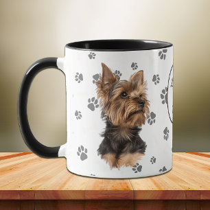 Taza Amor Mi Huella De Perro Terrier De York