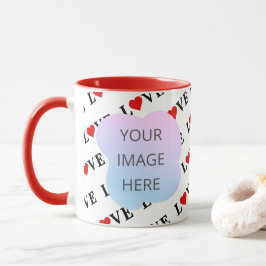 Taza AMOR moda moderna personalizada 2 foto personaliza
