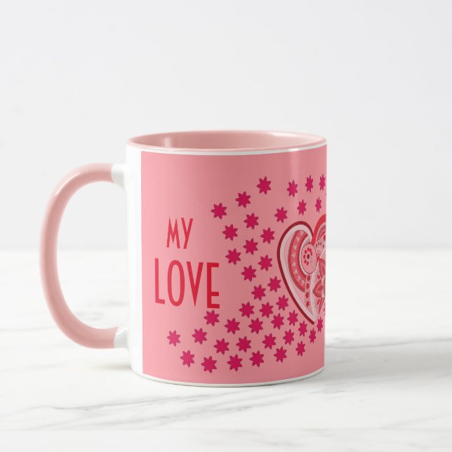 TAZA AMOR MUG POR NOVIO , MARIDO , AMADO UNO (Izquierda)