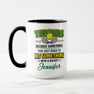 Taza Amor Personalizado de Tenis   Feliz Día de Tenis