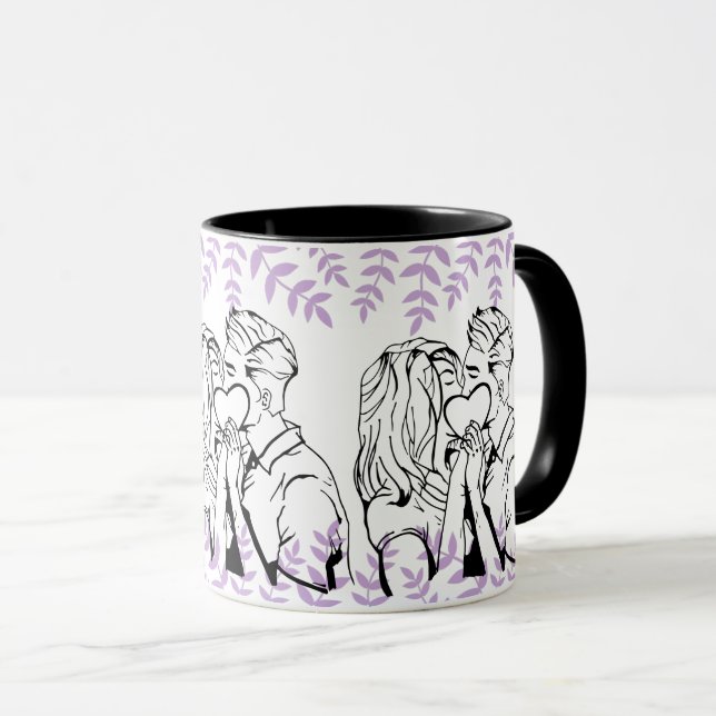 Taza Amor romántico y momentos sentidos de relación (Anverso derecho)