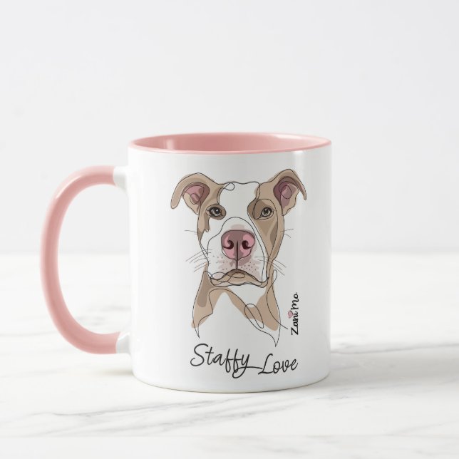 Taza Amor Staffy - Protección Zani Mo (Izquierda)