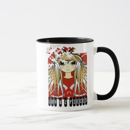 Taza Amor ultra lindo del chica del animado usted a los