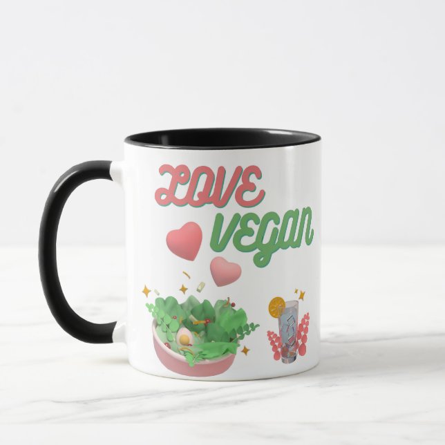 Taza amor vegano (Izquierda)