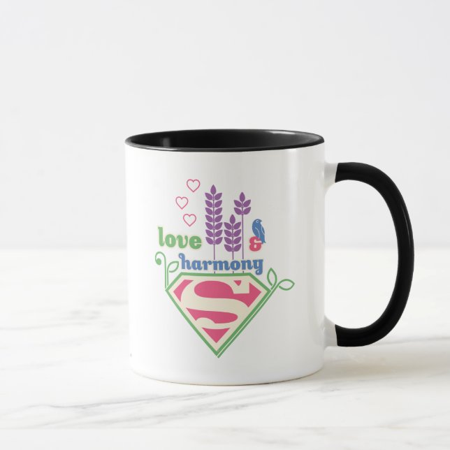 Taza Amor y armonía superchica (Derecha)