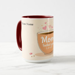 Taza Amor y Café para Mamá | Regalo Elegante